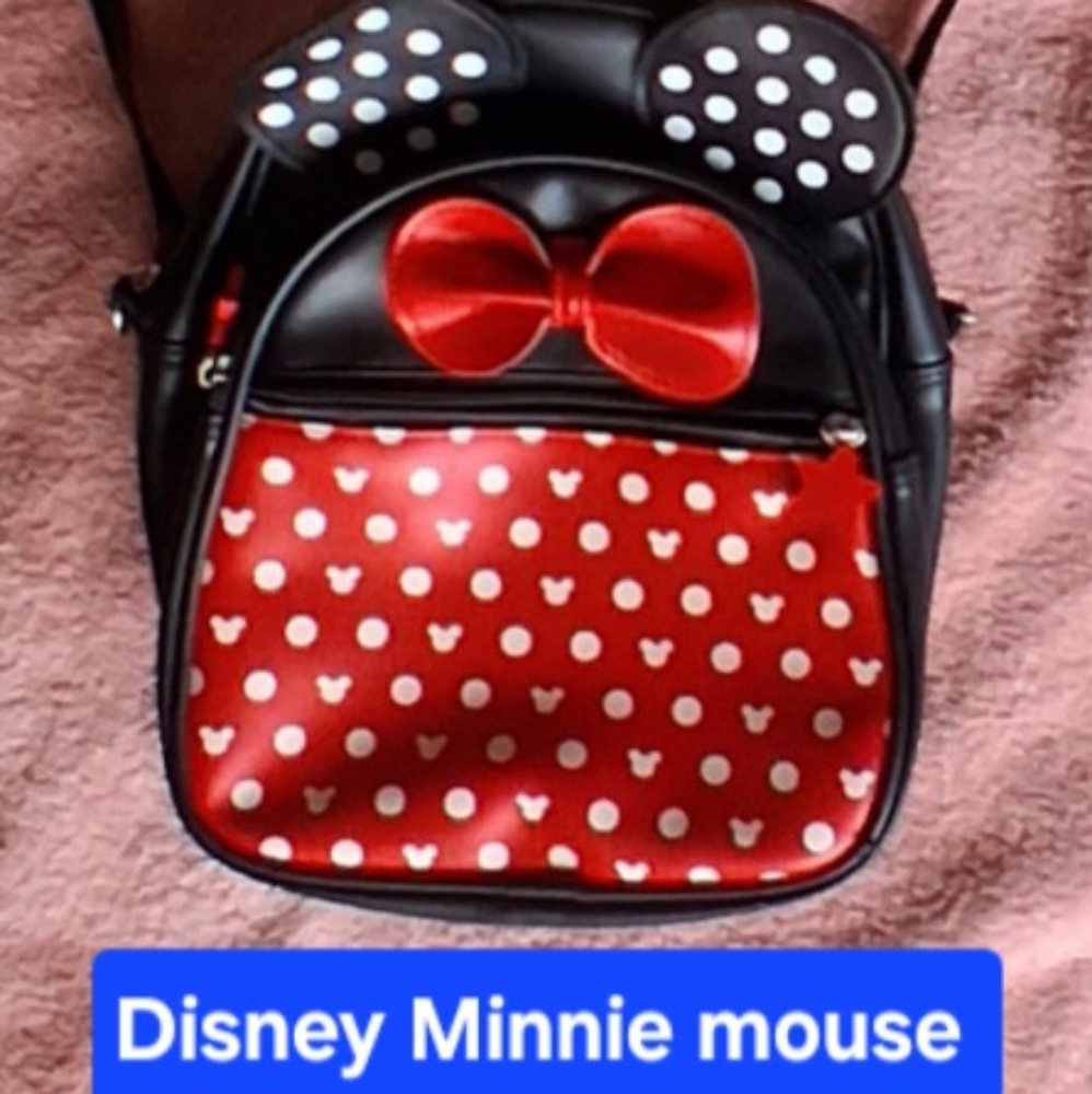 Disney Black and Red Minnie Mouse Backpack
